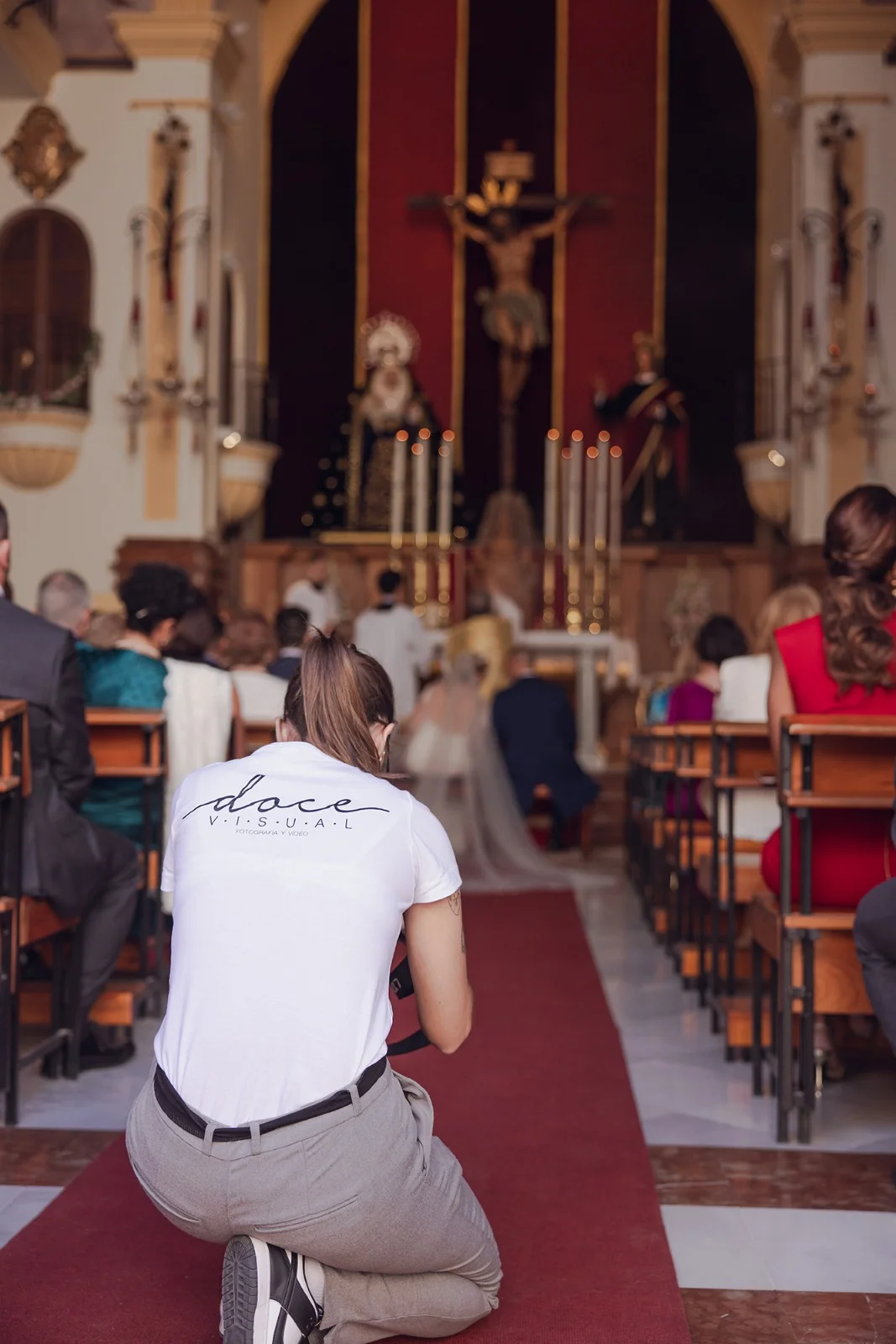 Reportaje en iglesia